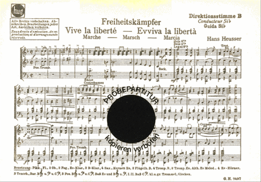 Freiheitskampfer Set of Parts scores gallery preview page 1