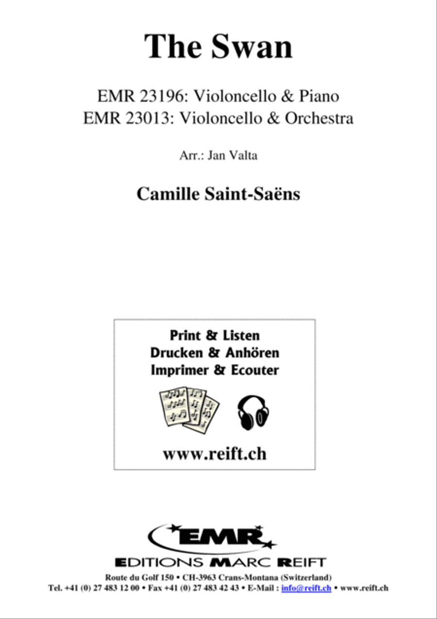 The Swan The Swan Piano Accompaniment scores gallery preview page 2