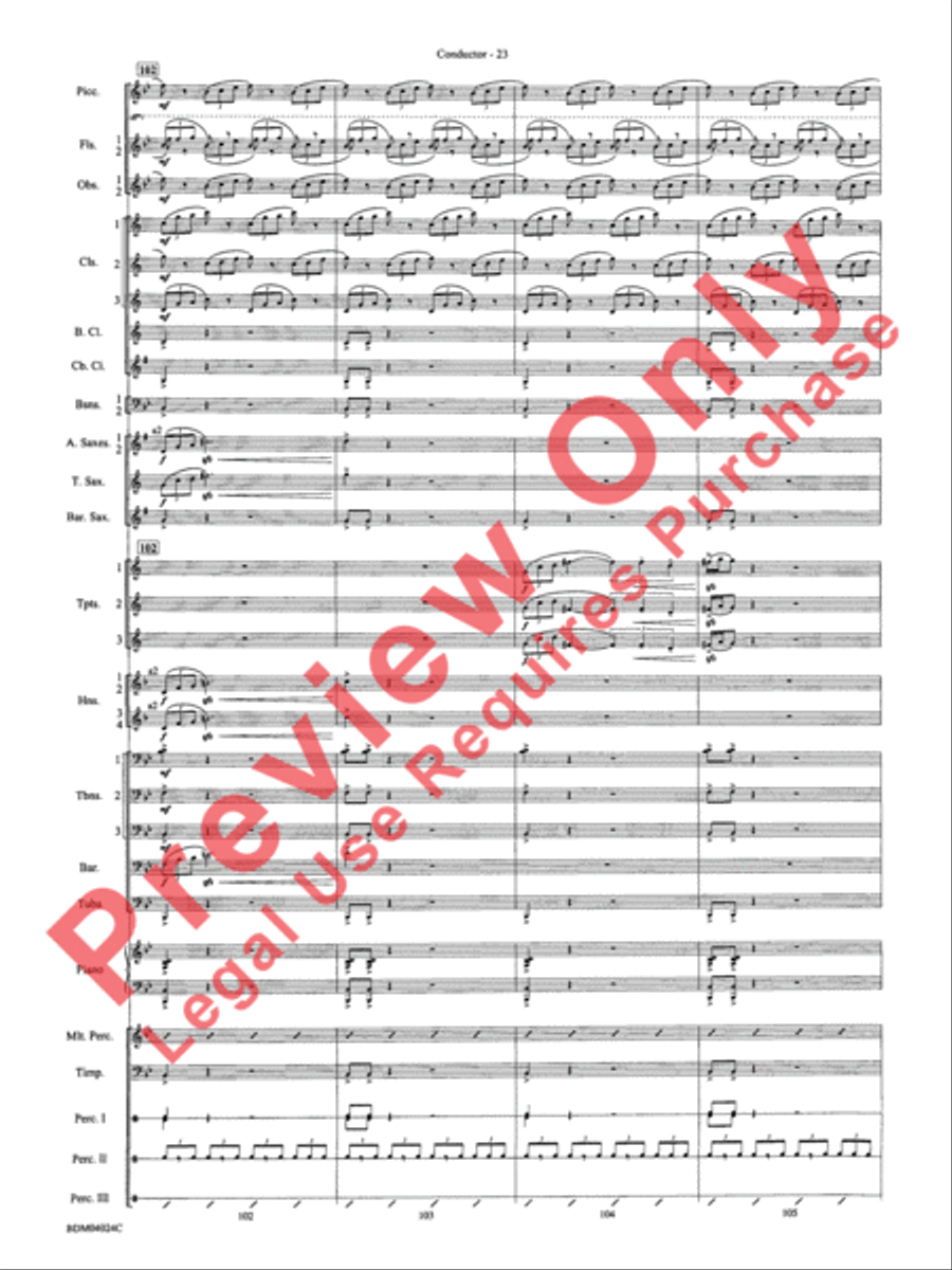 Ithaca (from The Odyssey (Symphony No. 2)) Concert Band scores gallery preview page 27