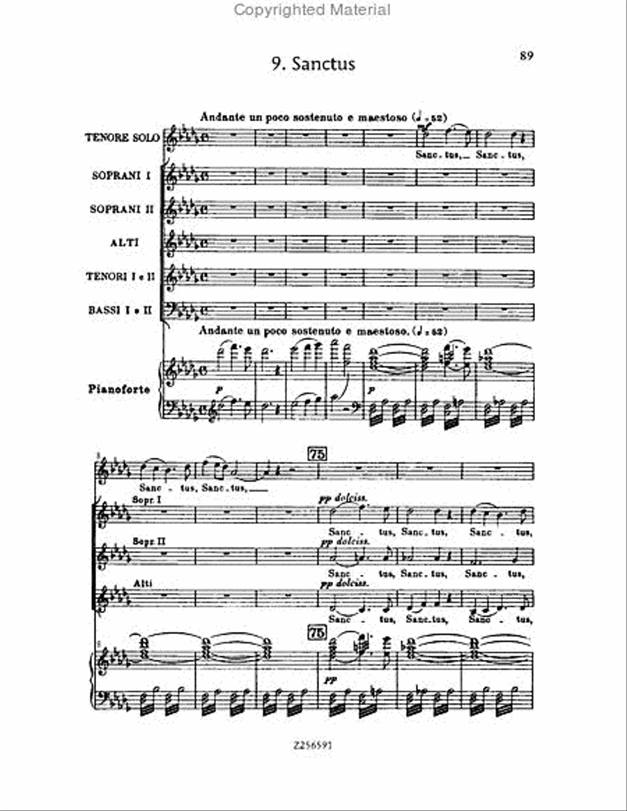 Grande Messe du Morts, H 75 Choir scores gallery preview page 89
