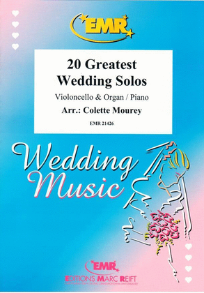 Book cover for 20 Greatest Wedding Solos