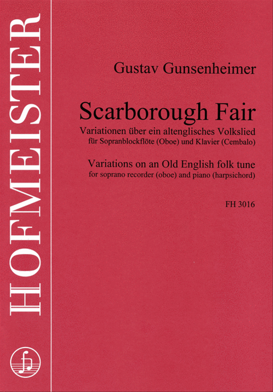 Scarborough Fair Soprano Recorder scores gallery preview page 1