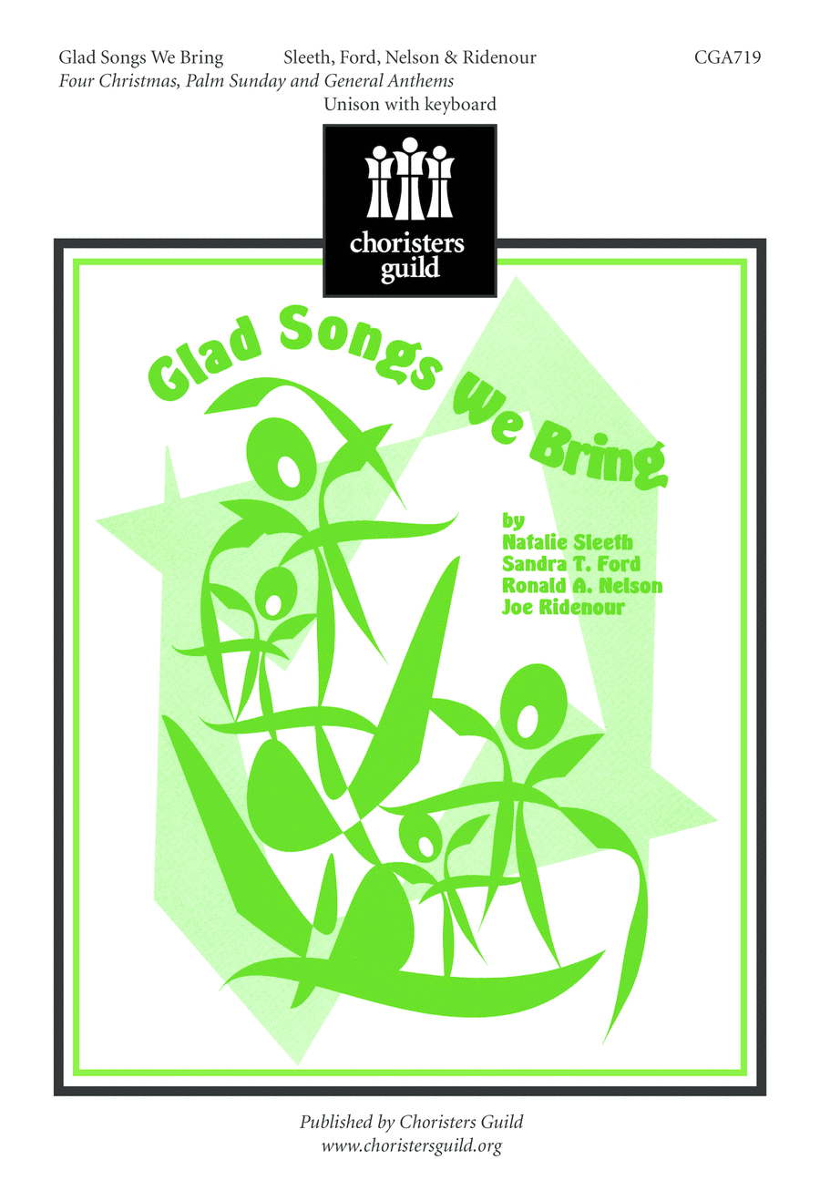 Glad Songs We Bring Unison Choir scores gallery preview page 1