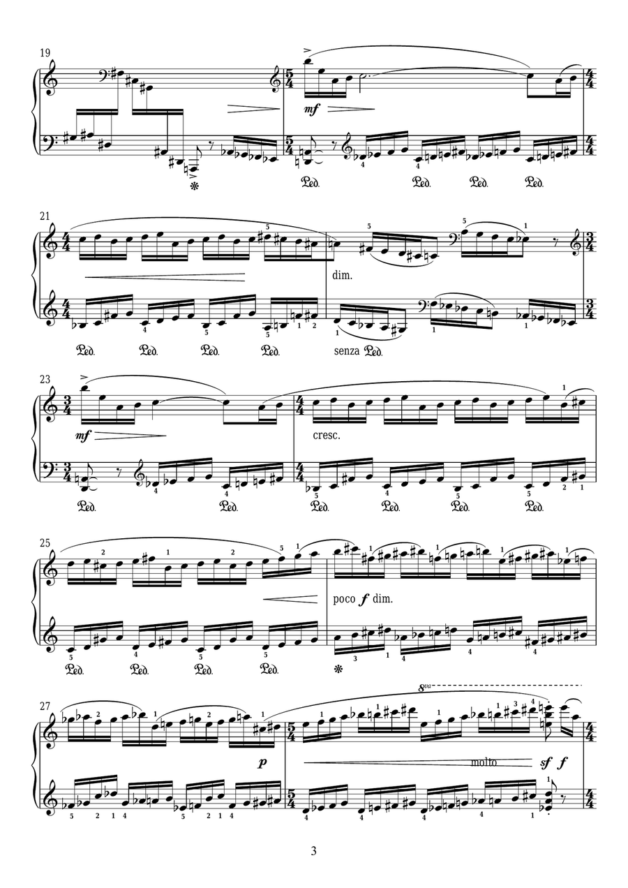 Two Studies For Piano, 1. Allegro Piano Method scores gallery preview page 3