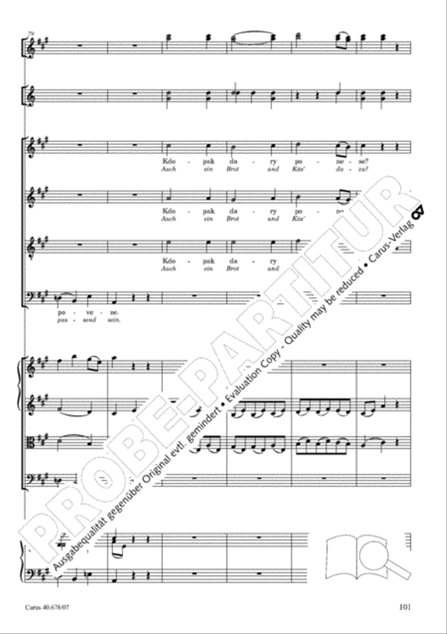 Missa pastoralis bohemica 4-Part scores gallery preview page 114