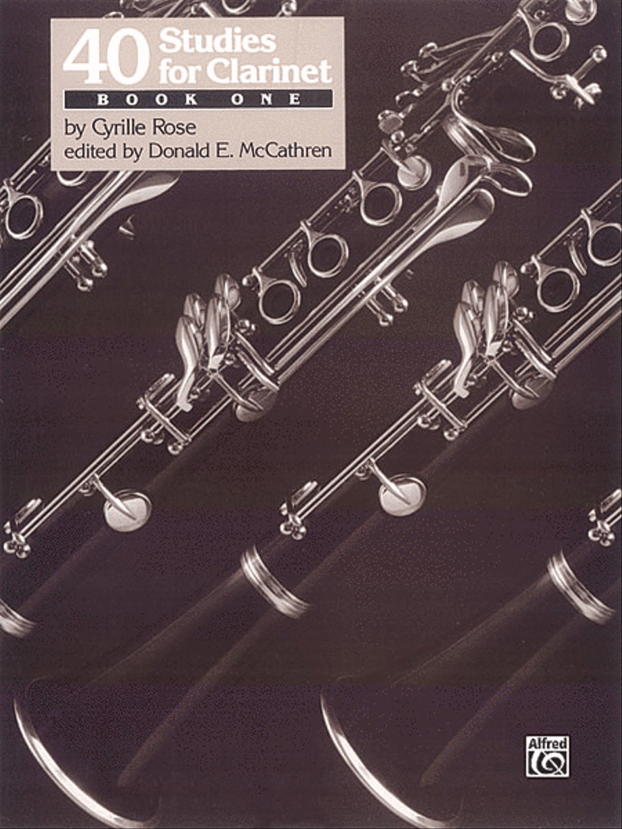 40 Studies for Clarinet, Book 1 Clarinet scores gallery preview page 1