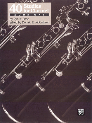 Book cover for 40 Studies for Clarinet, Book 1