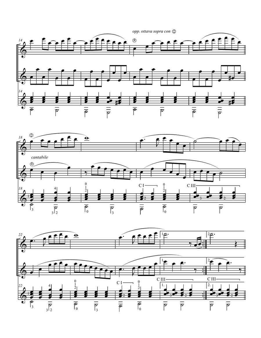 TANGO VENEZIANO Acoustic Guitar scores gallery preview page 6
