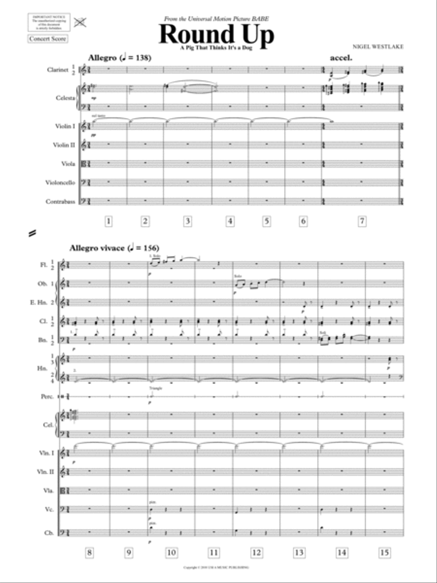 Round Up - Score Only Full Orchestra scores gallery preview page 3