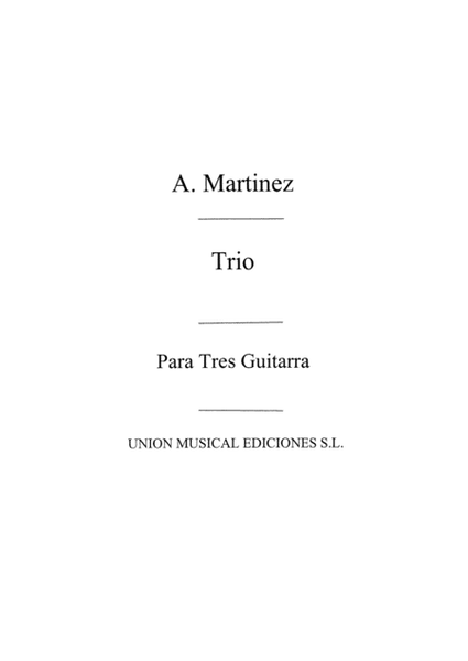 Trio For 3 Guitars