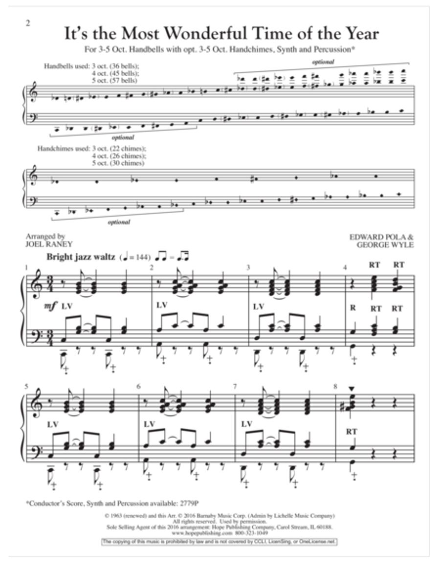 It's the Most Wonderful Time of the Year, It's 5-Octaves scores gallery preview page 2