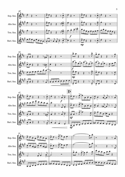Annie B's Boogie - Saxophone quartet (SATB) image number null