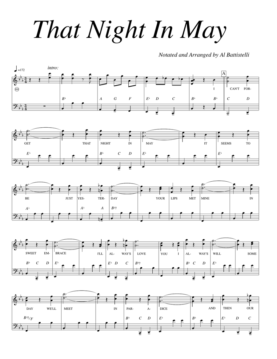 That night In May Accordion scores gallery preview page 1