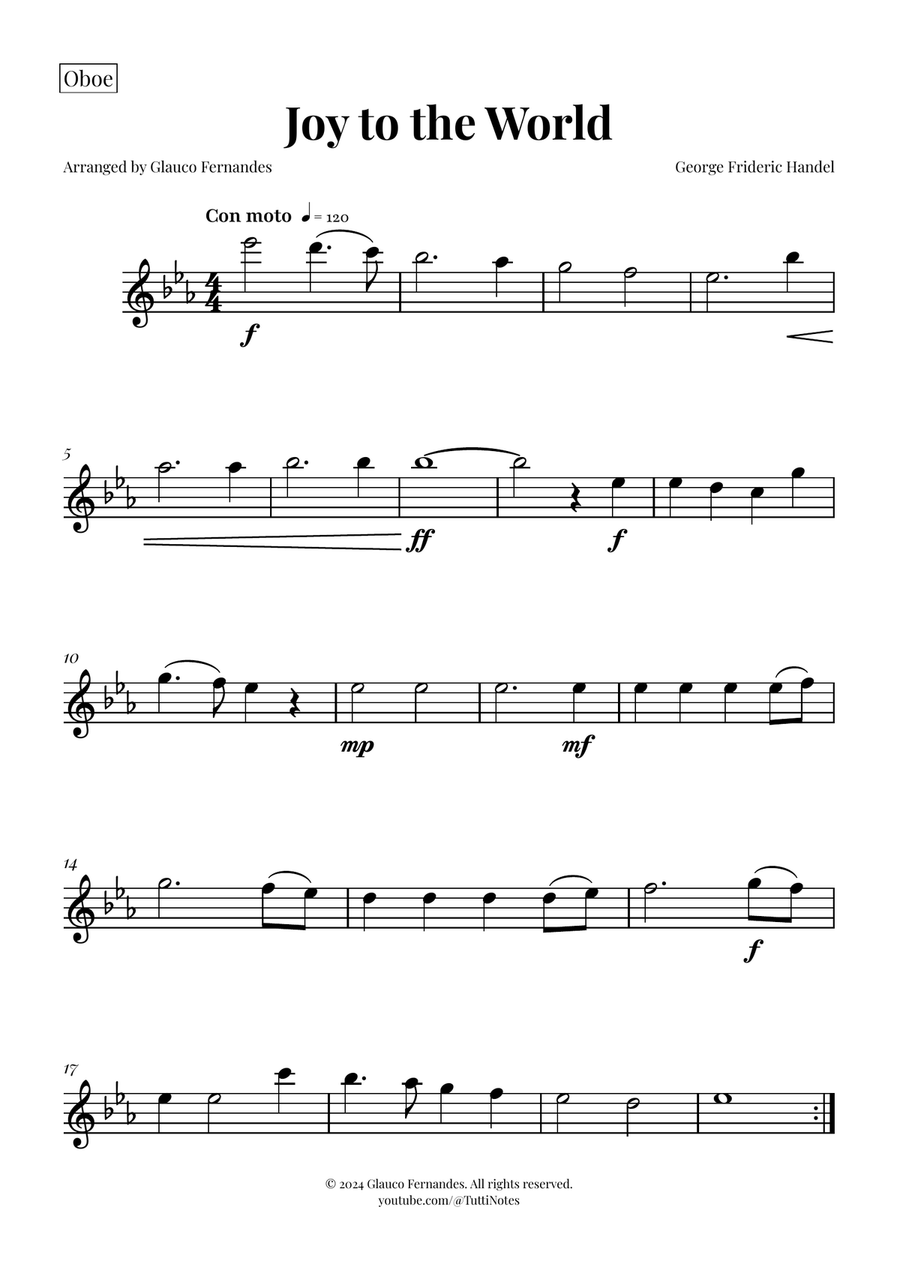 Joy to the World | STUNNING Arrangement Woodwind Quintet scores gallery preview page 4