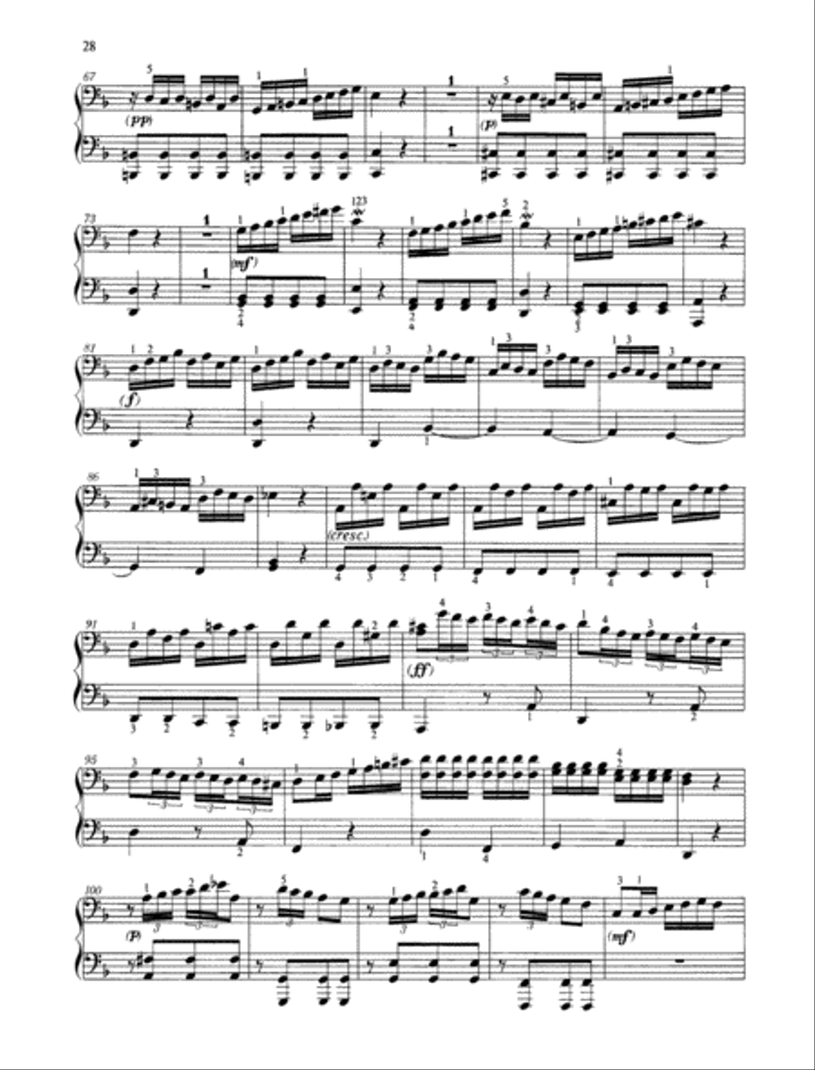 Partita F major Piano Duet scores gallery preview page 5