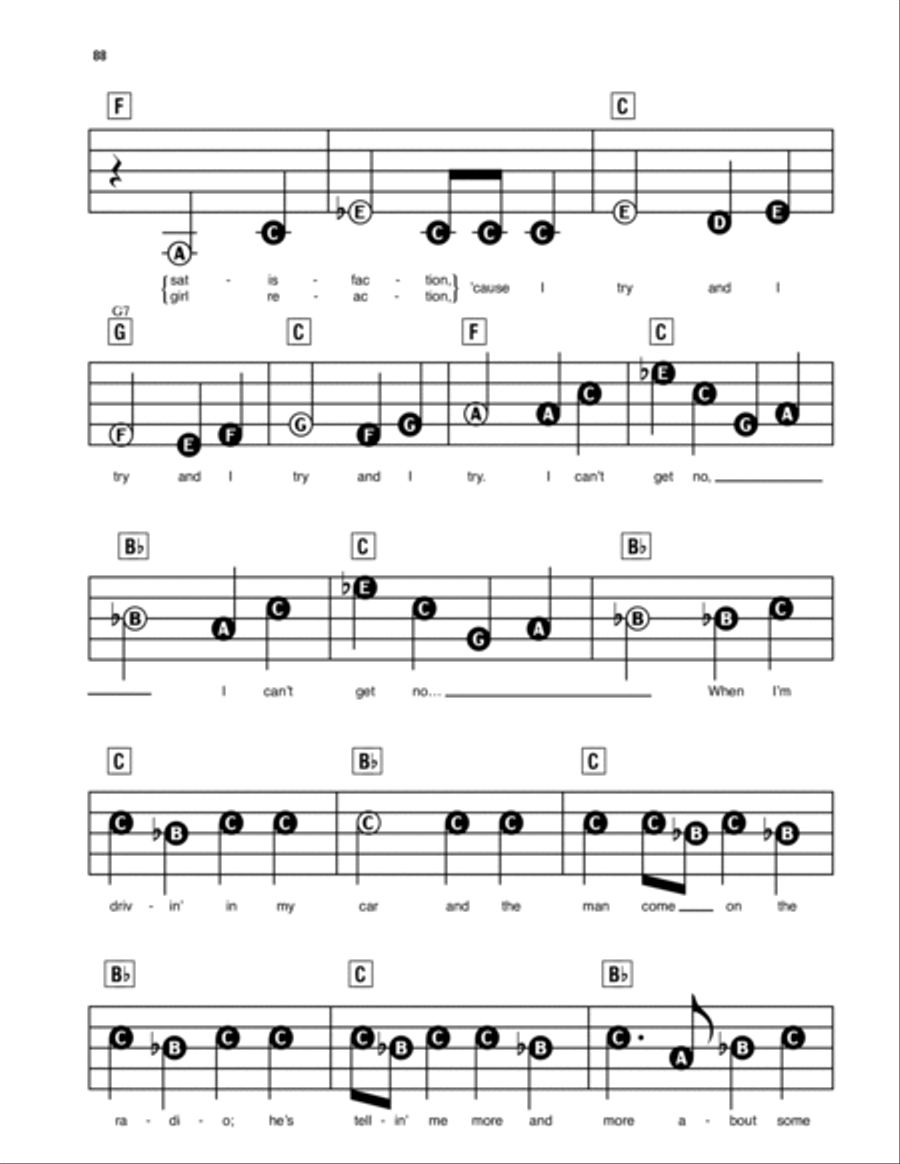 (I Can't Get No) Satisfaction Electronic Keyboard scores gallery preview page 2