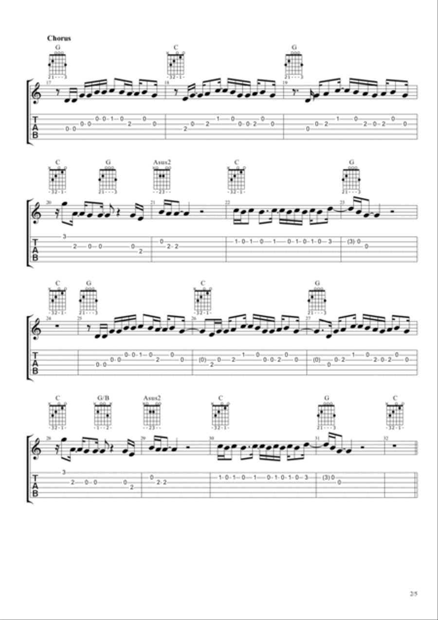 Rocket Man (i Think It's Gonna Be A Long Long Time) Guitar Tablature scores gallery preview page 3
