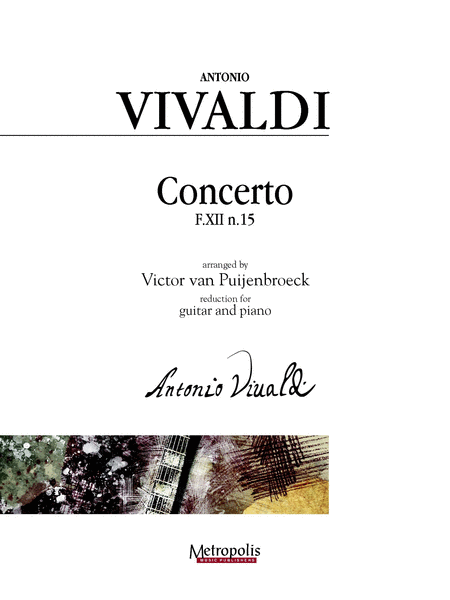 Concerto in D Major for Guitar and Piano (Piano Reduction)