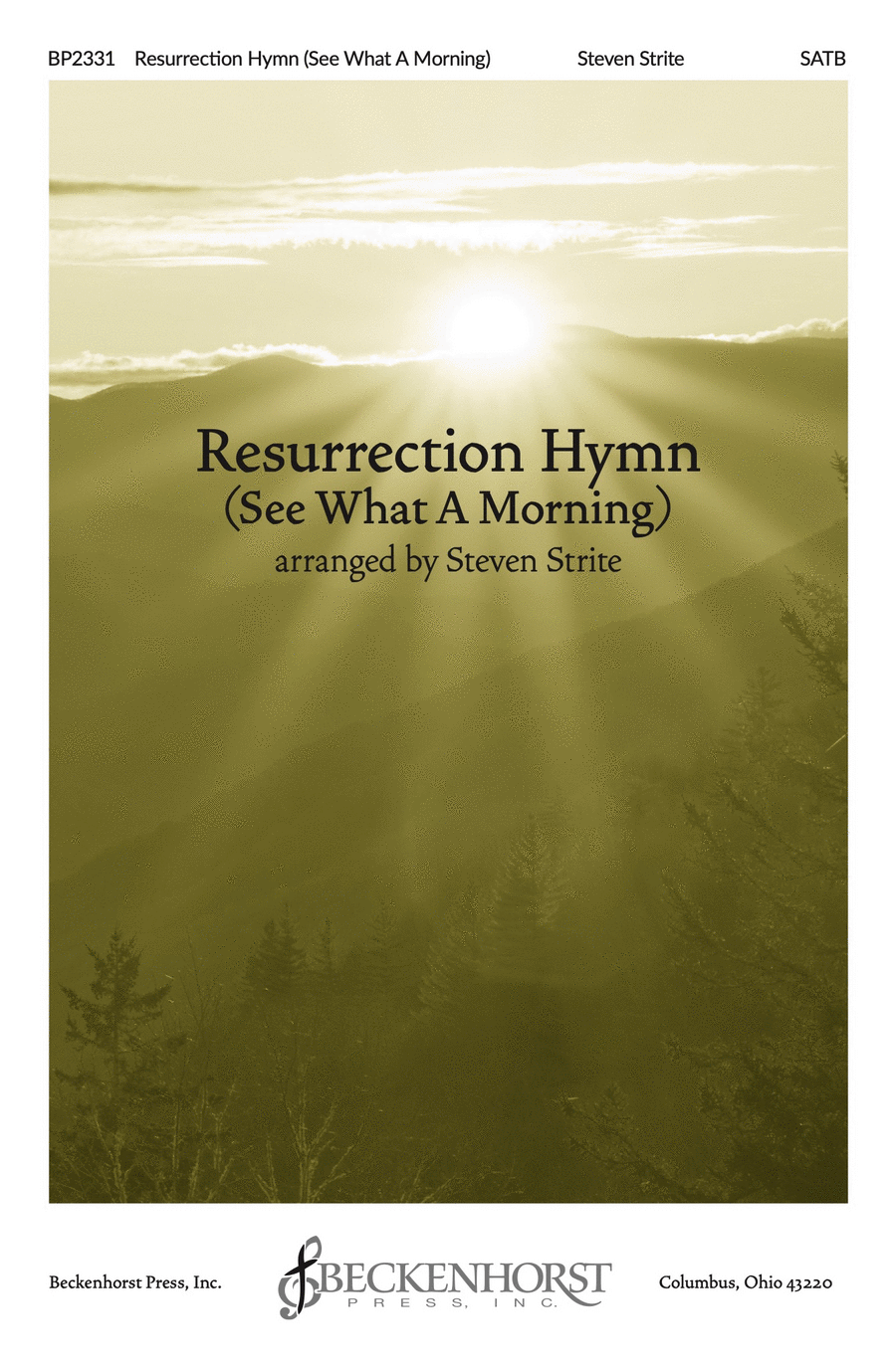 Resurrection Hymn (See What A Morning) 4-Part scores gallery preview page 1
