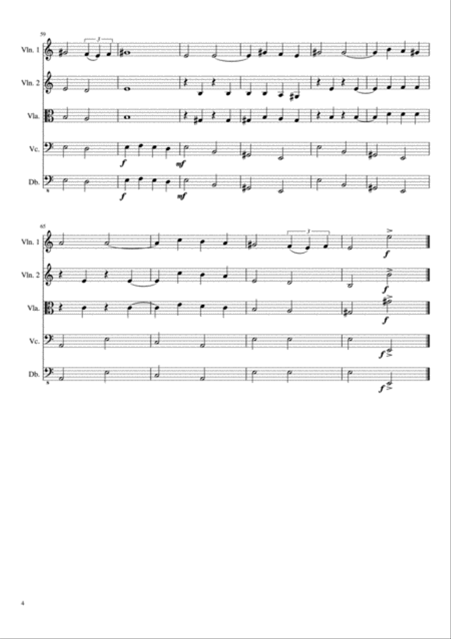 Havah Nagilah String Orchestra scores gallery preview page 5