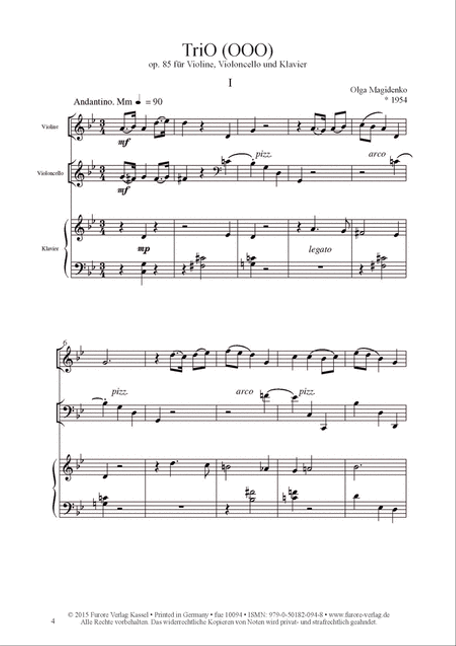 TriO (OOO) op. 85 Piano Trio scores gallery preview page 2