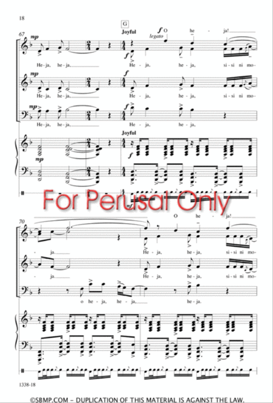 Sisi ni moja - SATB Octavo 4-Part scores gallery preview page 17