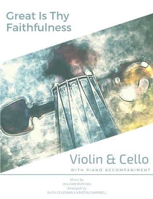 Book cover for Great Is Thy Faithfulness - violin and cello