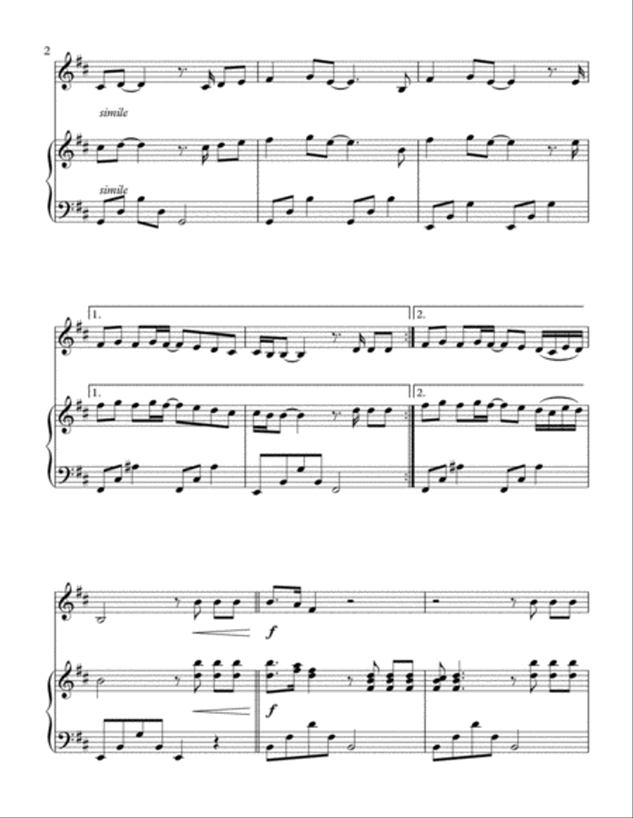 The Show Must Go On Woodwind Duet scores gallery preview page 3