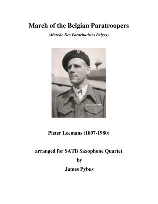 Book cover for March Of The Belgian Paratroops (marche Des Parachutistes Belges)