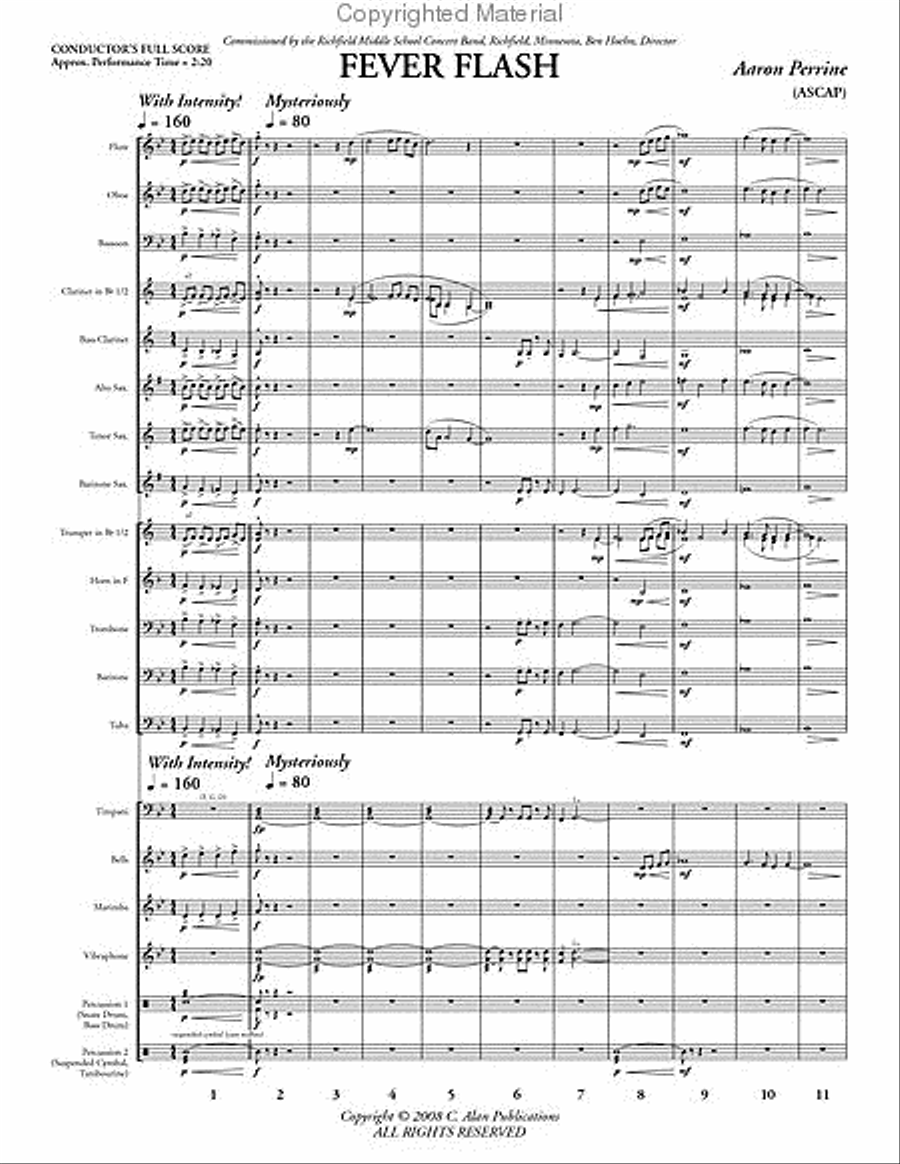 Fever Flash Concert Band scores gallery preview page 2