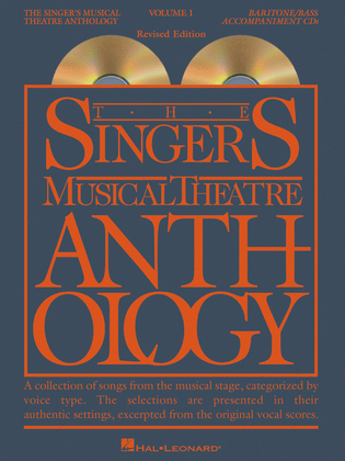 Book cover for The Singer's Musical Theatre Anthology - Volume 1, Revised - Baritone/Bass (CD only)