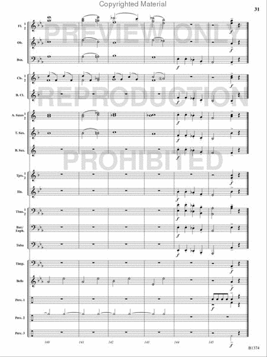 A Stowaway on Santa's Sleigh Concert Band scores gallery preview page 30