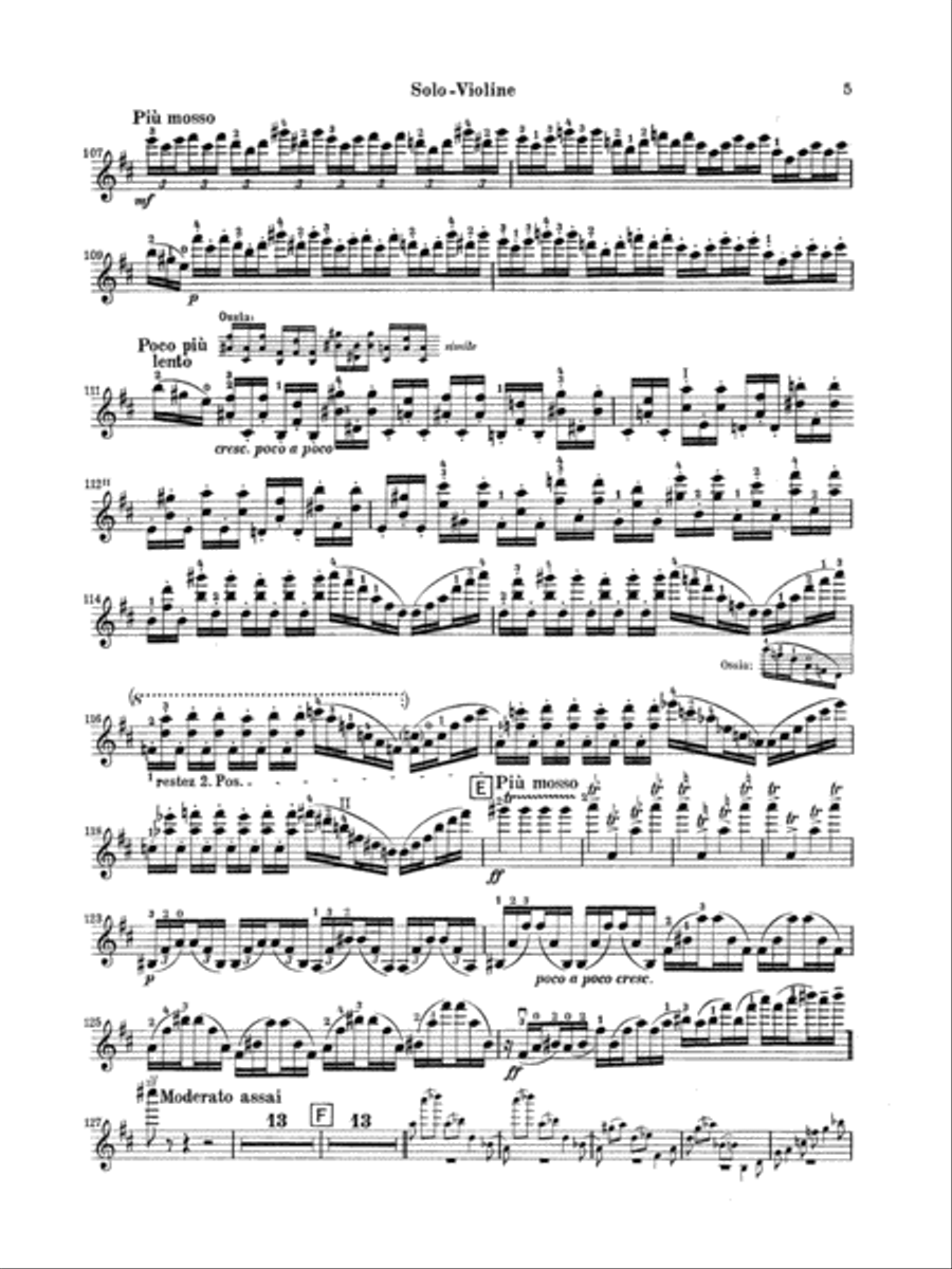 Tchaikovsky: Violin Concerto in D Major, Op. 35 Violin Solo scores gallery preview page 5