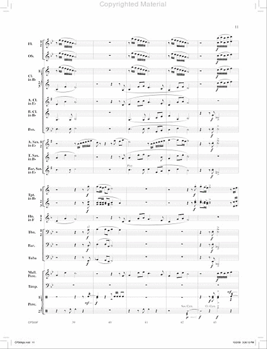 Orion's Sword Orion's Sword Concert Band scores gallery preview page 12