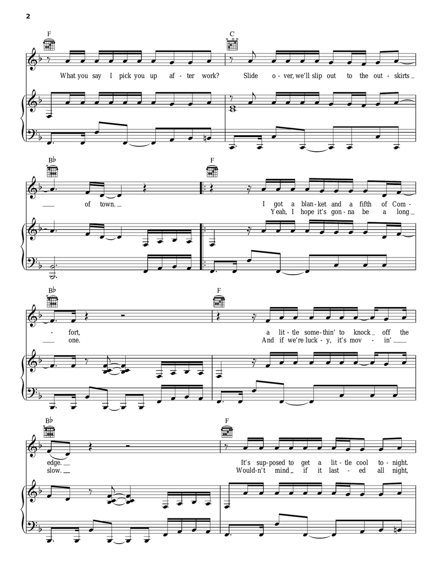 Night Train Night Train Piano, Vocal, Guitar scores gallery preview page 2
