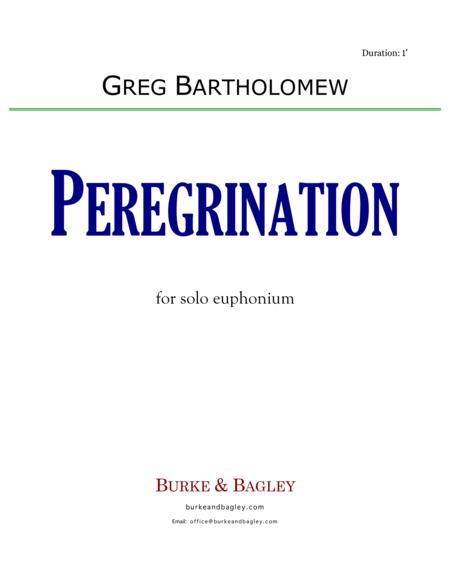 Peregrination for Solo Euphonium image number null