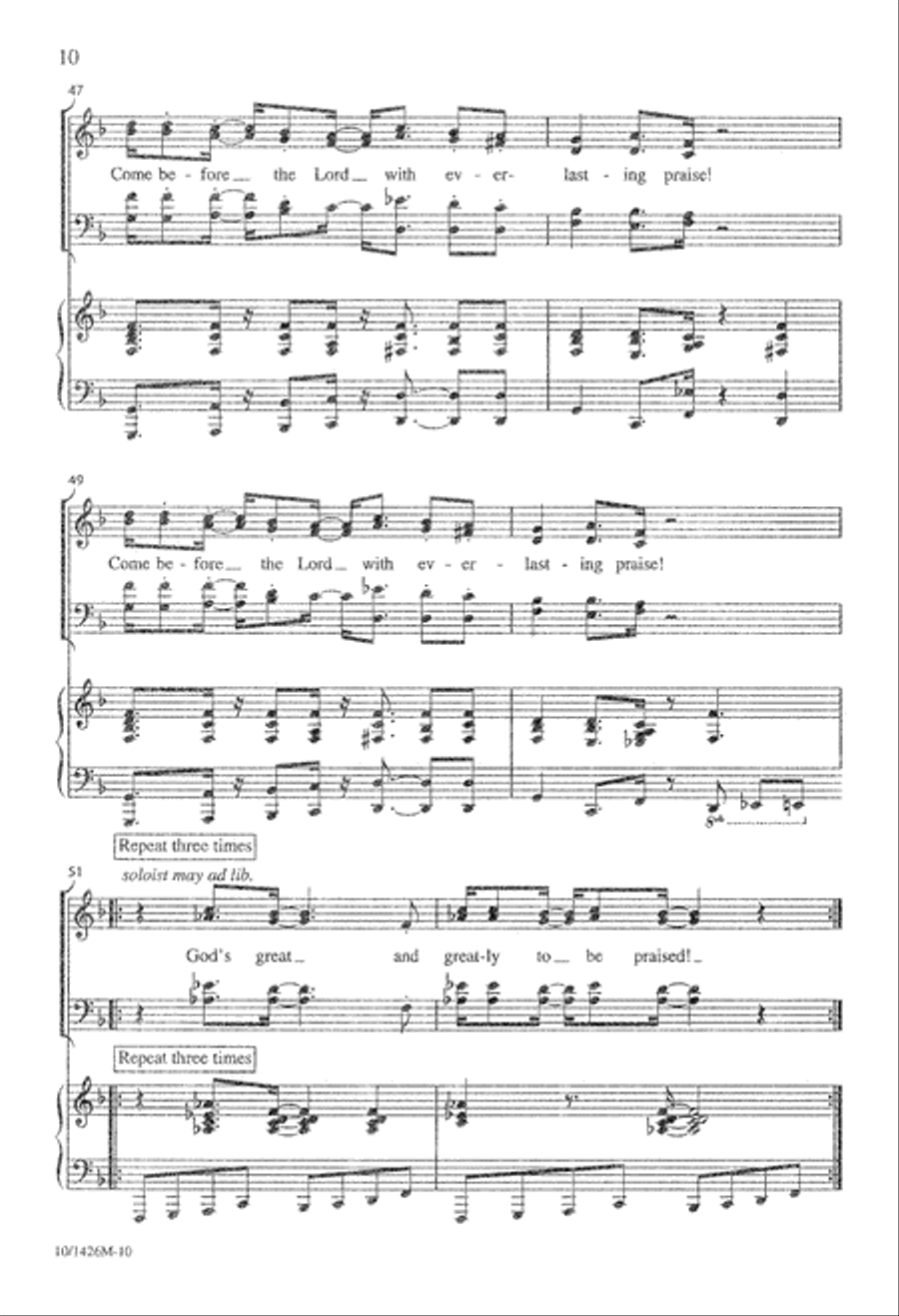 Everlasting Praise Divisi scores gallery preview page 10