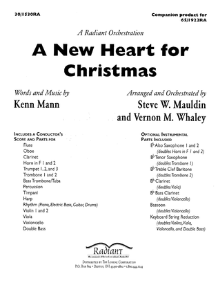 A New Heart for Christmas - Orchestration