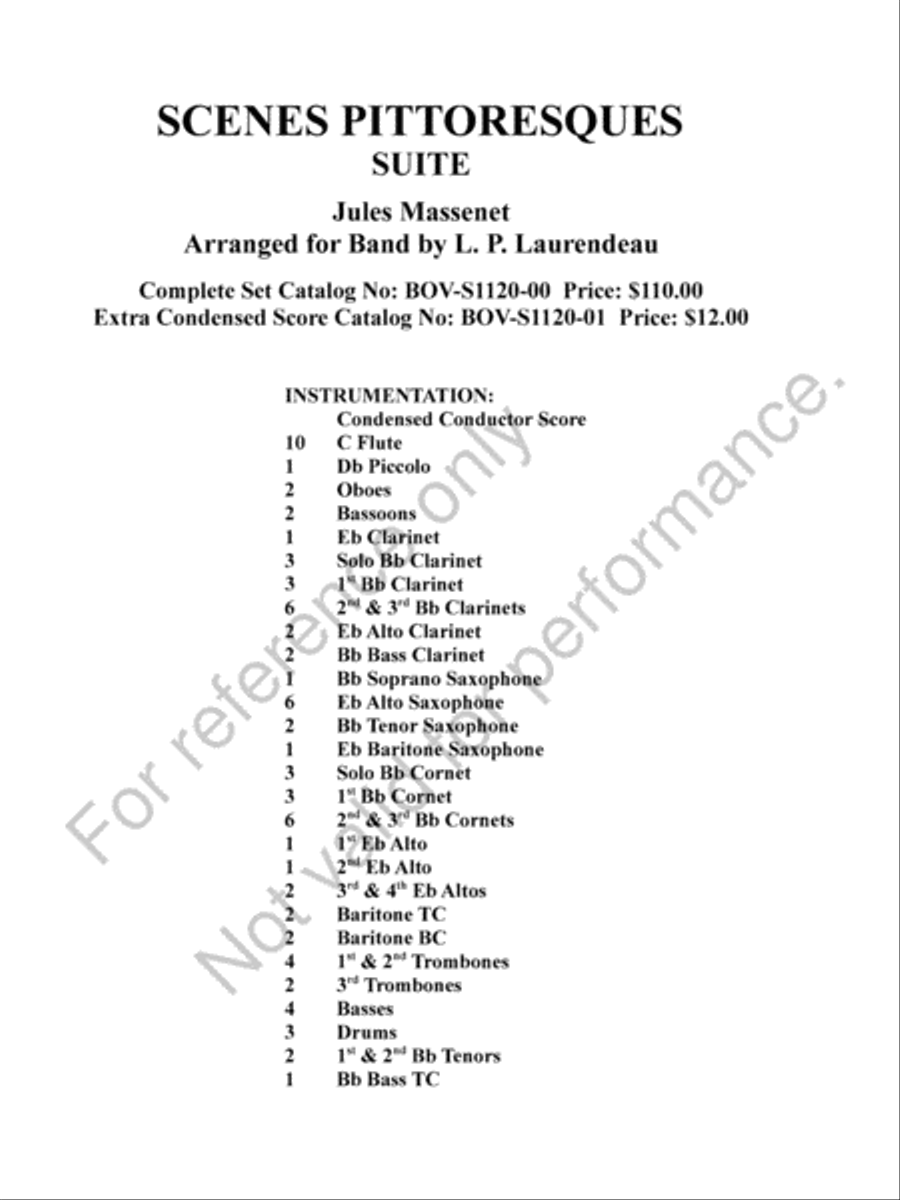 Scenes Pittoresques Concert Band scores gallery preview page 3