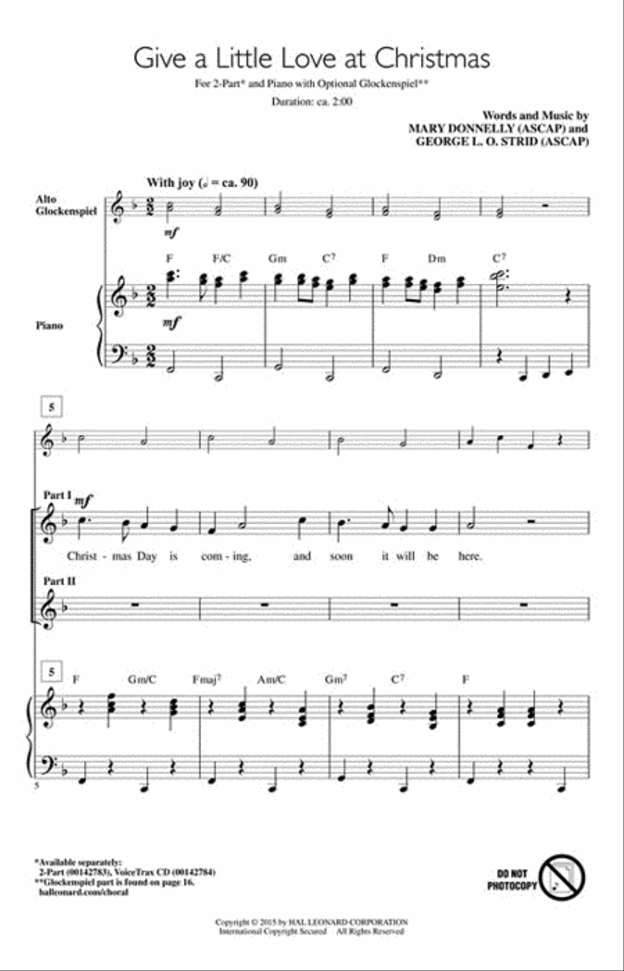 Give a Little Love at Christmas 2-Part scores gallery preview page 2
