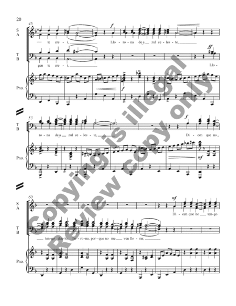 Three Mexican Folk Songs Three Mexican Folk Songs 4-Part scores gallery preview page 39