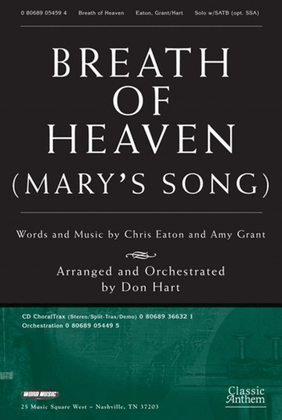 Breath Of Heaven (Mary's Song) - Orchestration
