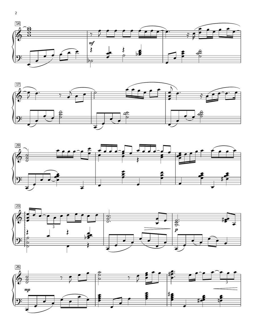 When I Was Your Man Piano Solo scores gallery preview page 2