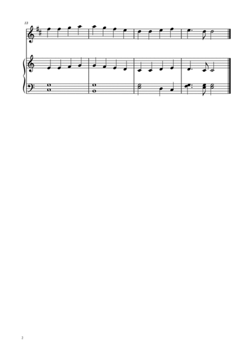 Ode To Joy - Easy Bass Sax w/ piano accompaniment image number null