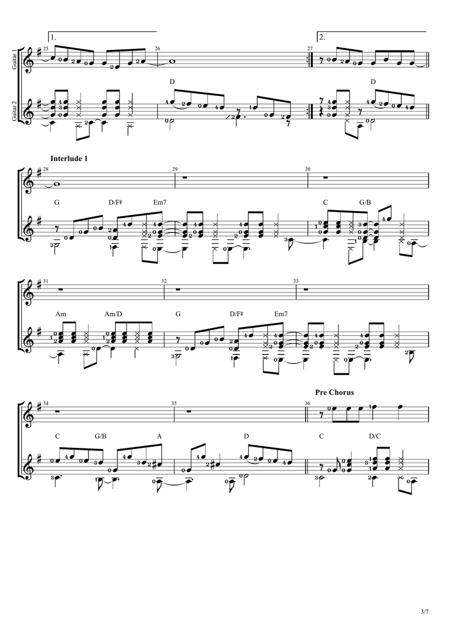 Karena Kutahu Engkau Begitu (kkeb) Acoustic Guitar scores gallery preview page 3