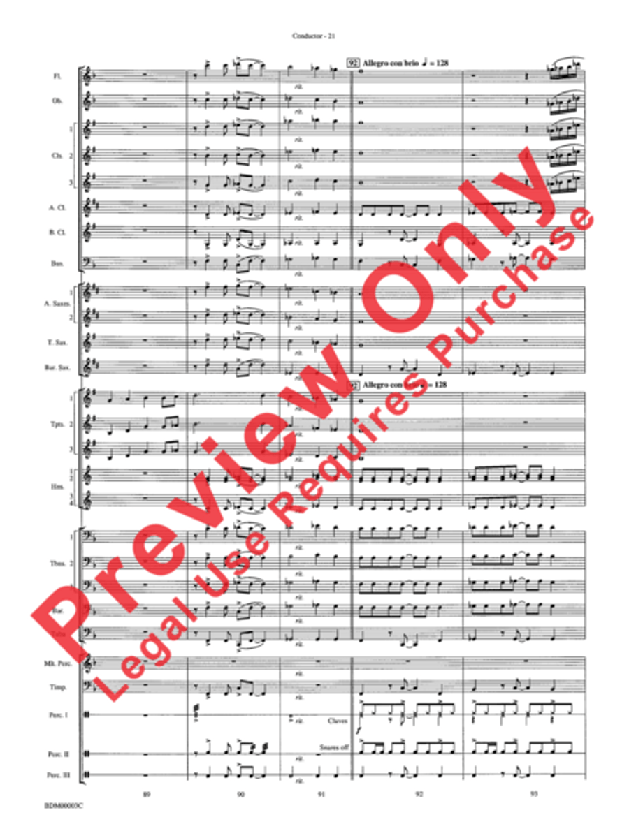 Overture de Argentina Overture de Argentina Concert Band scores gallery preview page 23