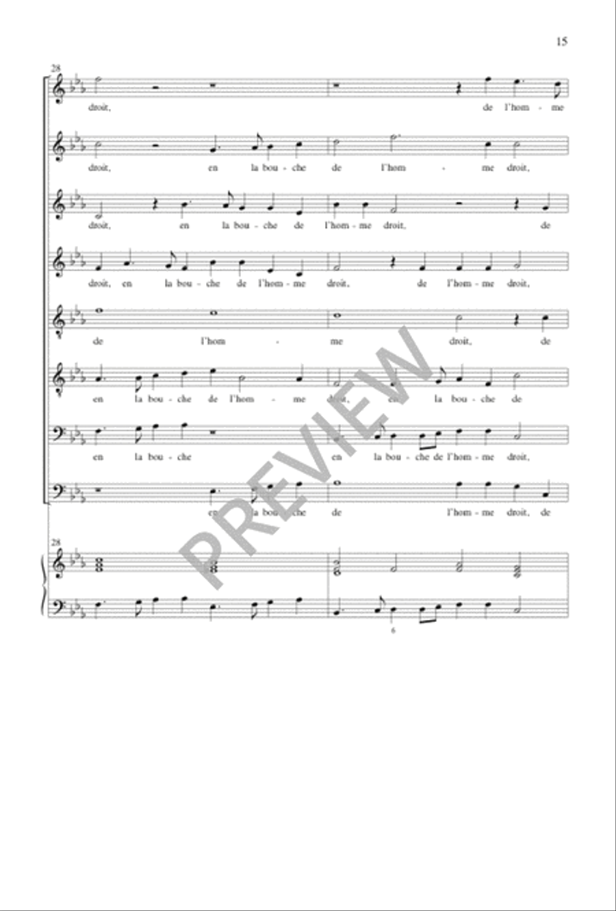 Pseaume 33 Pseaume 33 SSAATTBB scores gallery preview page 16