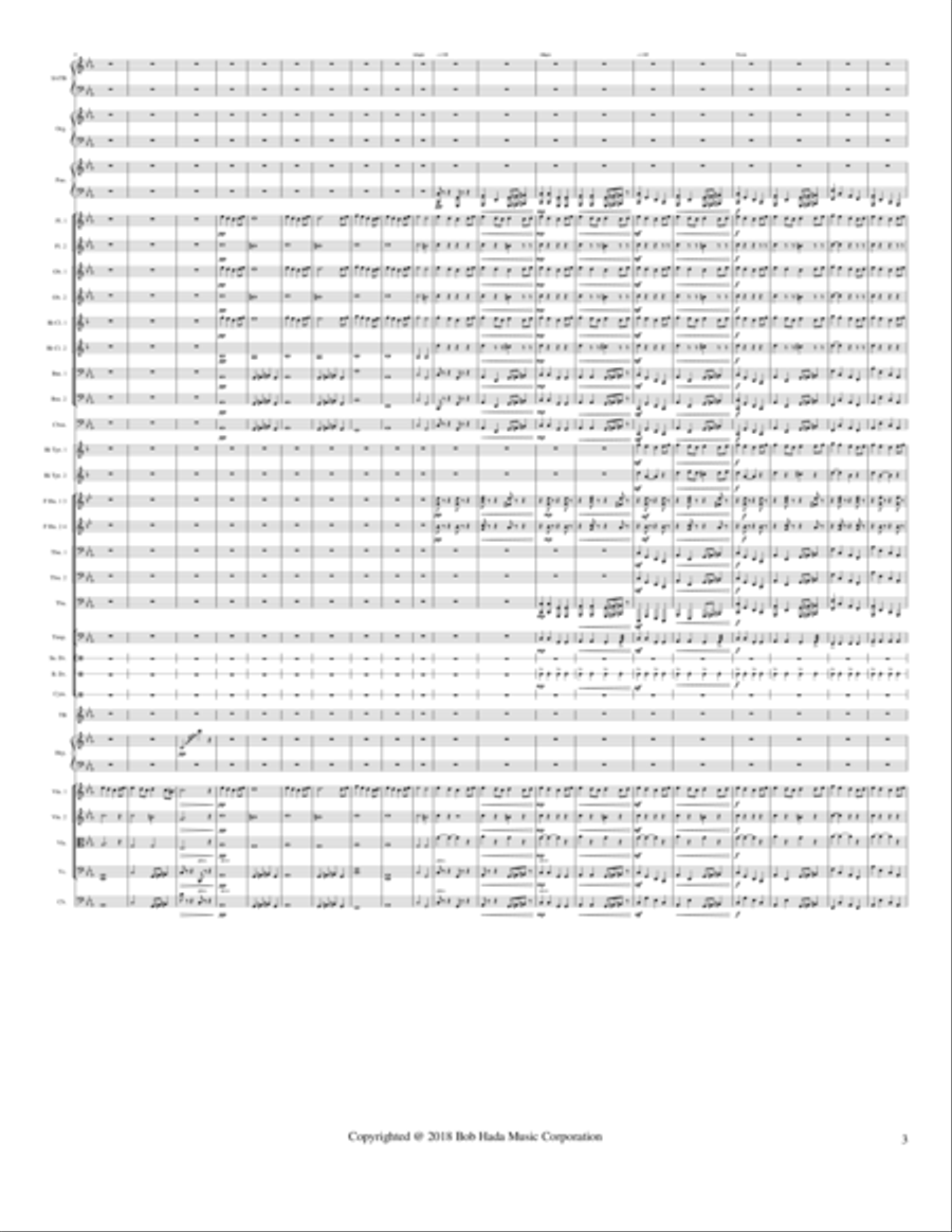 Great Day of Judgement Suite I Movement - The Day of Apocalypse Full Orchestra scores gallery preview page 3