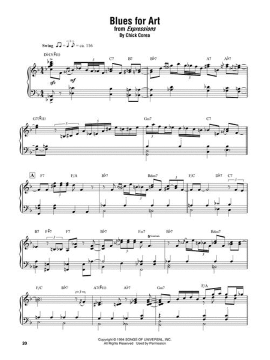Chick Corea – Omnibook Piano Solo scores gallery preview page 8