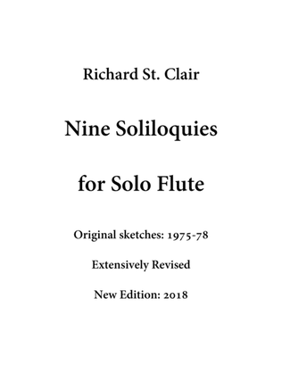 Nine Soliloquies for Solo Flute